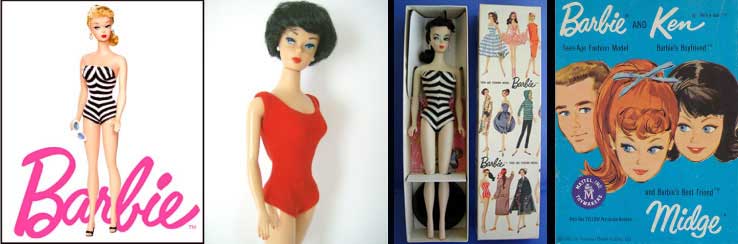 Doll examples from various brands.